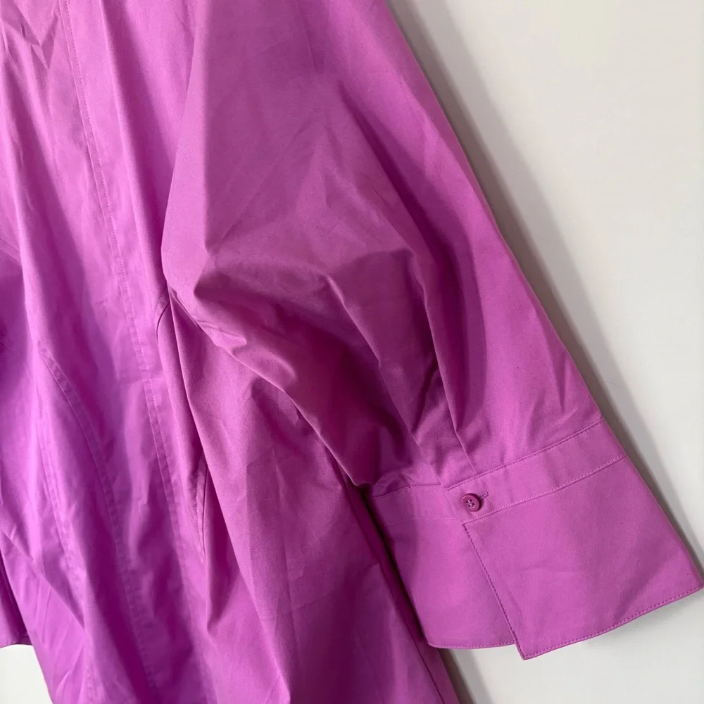 Lane Bryant Women's Button Down Shirt Lavender Size 14/16 NEW